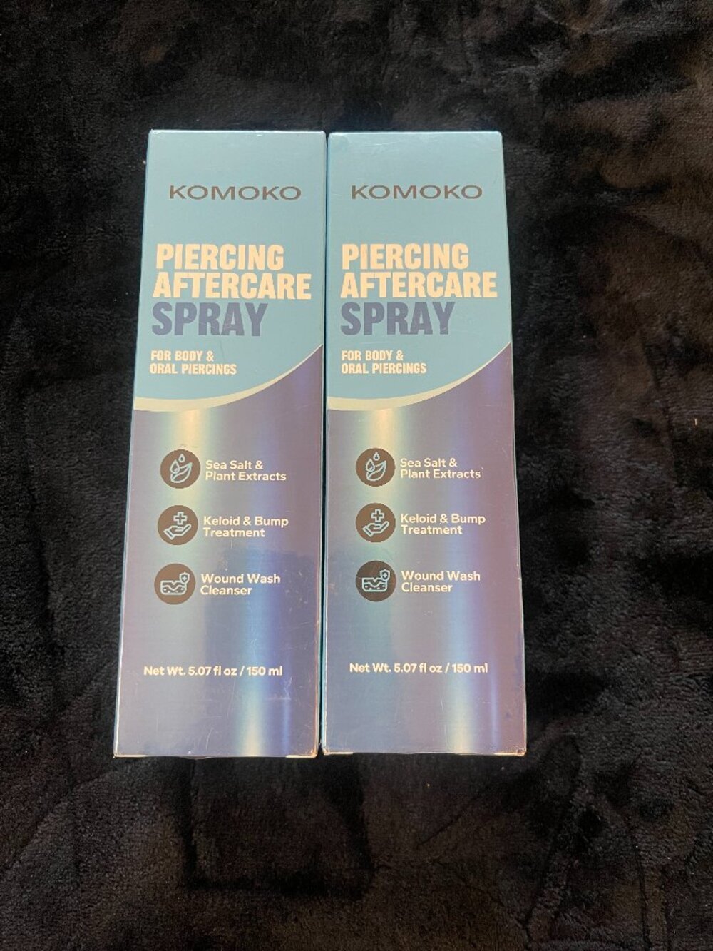 KOMOKO Piercing Aftercare Spray Lot of 2 New Sealed